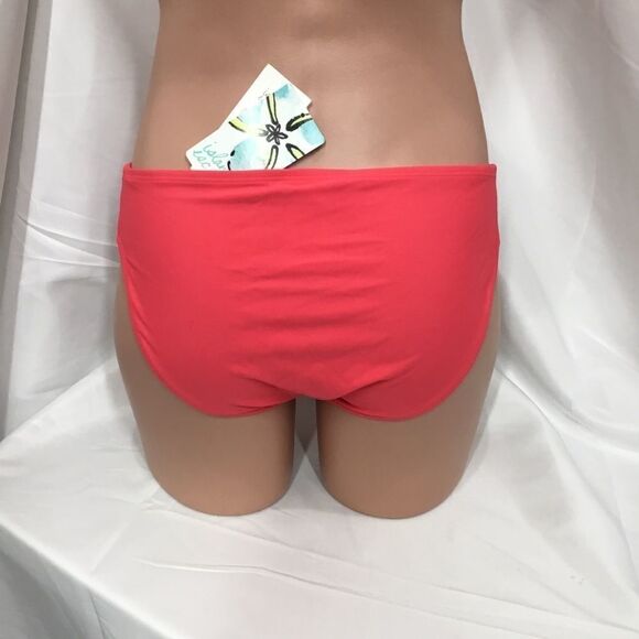 Island Escape Shaper Pant Bikini Bottom in Coral D - Picture 3 of 6